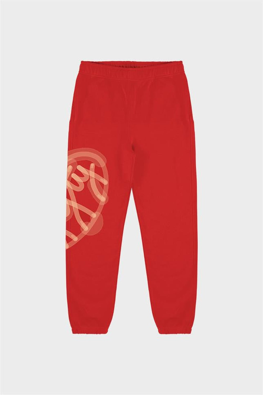 Kadın Kırmızı Loose Fit Jogger Pantolon