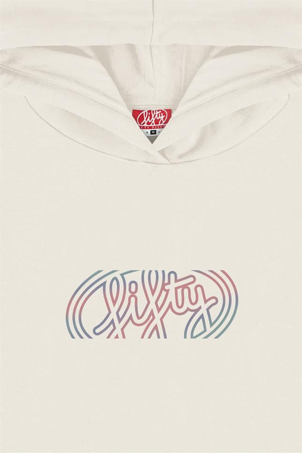 Kadın Kum Oversize Sırt Baskılı Hoodie
