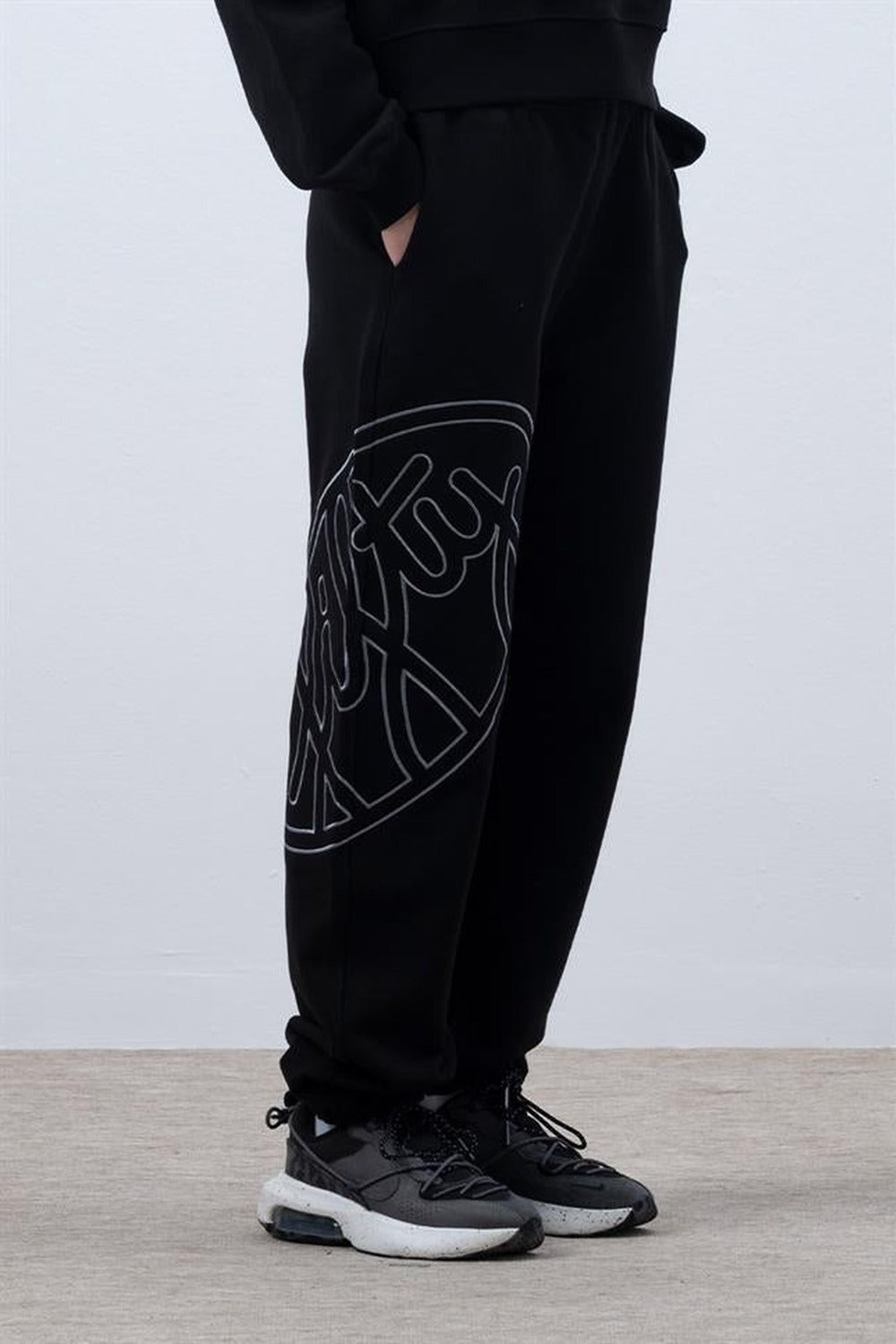 Kadın Siyah Core Loose Fit Jogger