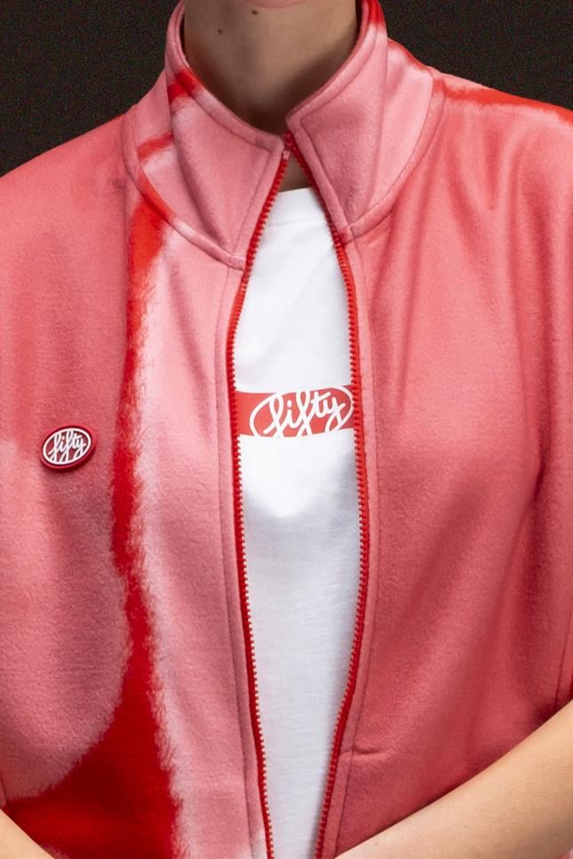 Fifty Pieces-Kırmızı Fermuarlı Polar Yelek-Yelek-2-Milagron.com