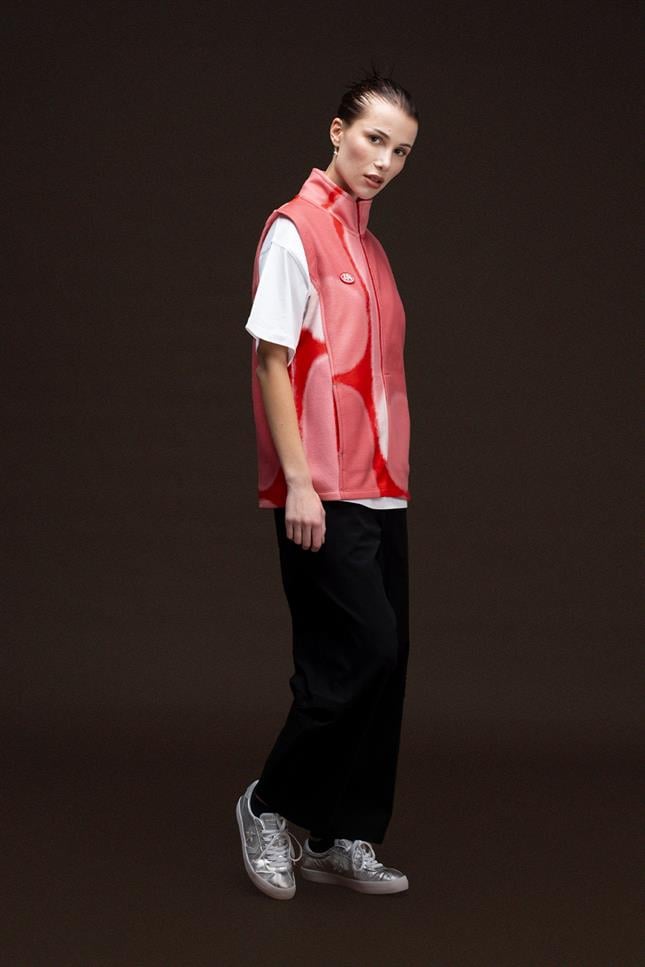 Fifty Pieces-Kırmızı Fermuarlı Polar Yelek-Yelek-4-Milagron.com