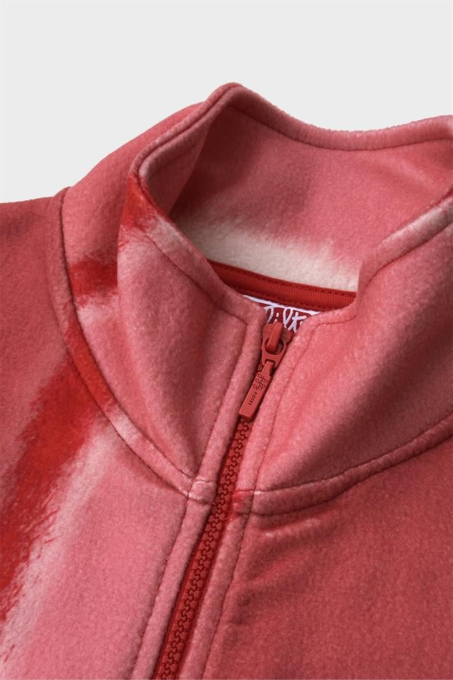 Fifty Pieces-Kırmızı Fermuarlı Polar Yelek-Yelek-8-Milagron.com