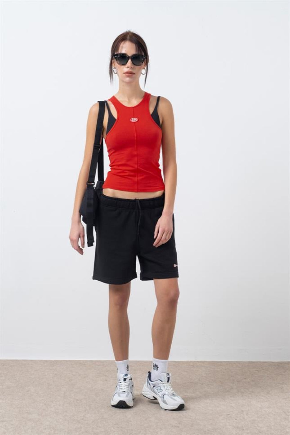 Fifty Pieces-Kırmızı Halter Yaka Atlet-Top-1-Milagron.com