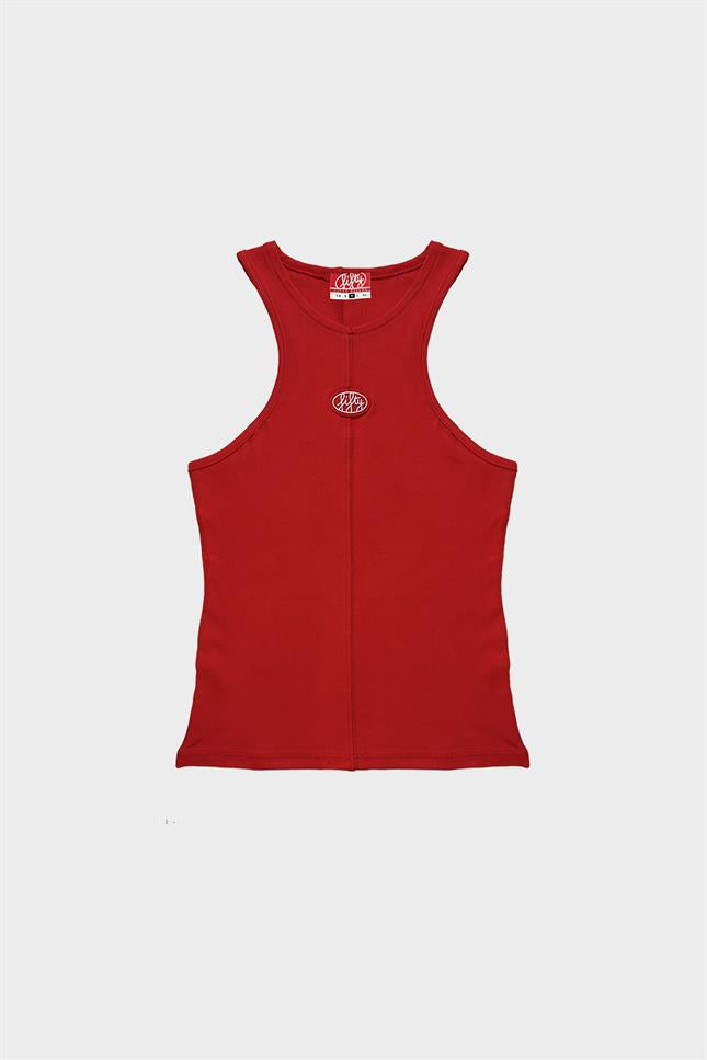 Fifty Pieces-Kırmızı Halter Yaka Atlet-Top-5-Milagron.com