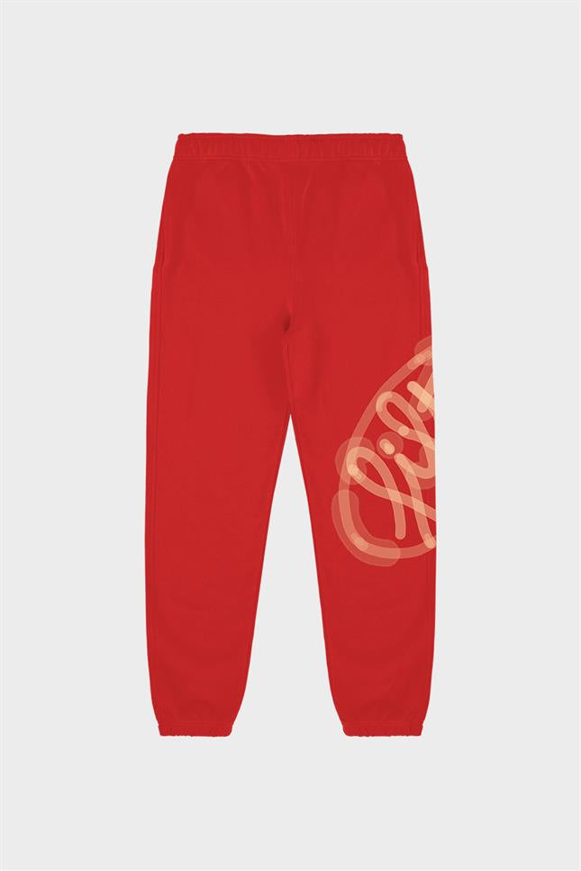 Fifty Pieces-Kırmızı Loose Fit Jogger Pantolon-Eşofman-6-Milagron.com