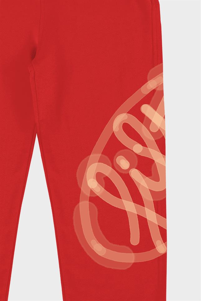Fifty Pieces-Kırmızı Loose Fit Jogger Pantolon-Eşofman-8-Milagron.com