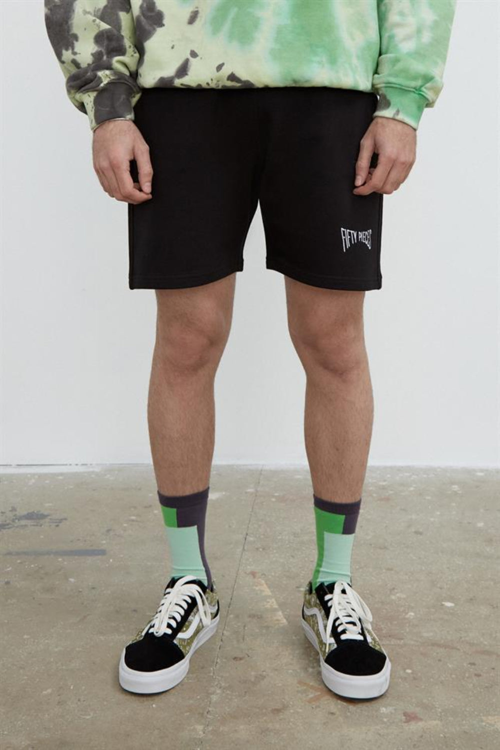 Fifty Pieces-Kontrast Şeri̇tli̇ Yeşi̇l Mi̇nt Si̇yah Favorite Çorap-Çorap-1-Milagron.com