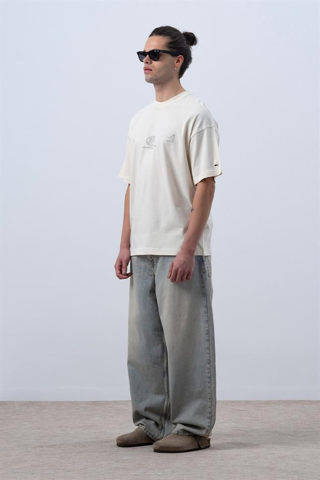 Fifty Pieces-Kum Core Düşük Omuzlu T-Shirt-T-Shirts-5-Milagron.com