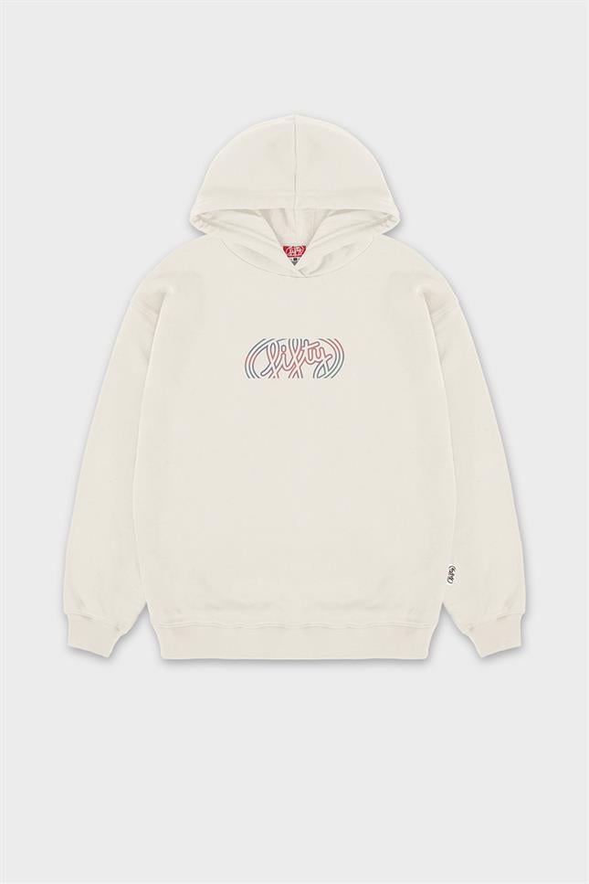 Fifty Pieces-Kum Düşük Omuzlu Sırt Baskılı Hoodie-Sweatshirts & Hoodies-7-Milagron.com