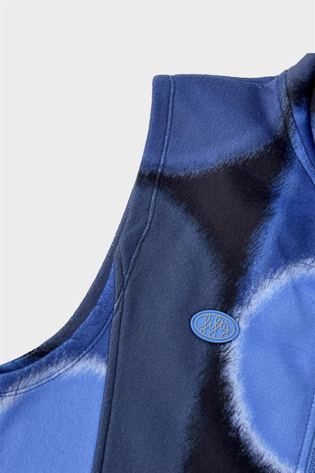 Fifty Pieces-Mavi Fermuarlı Polar Yelek-Yelek-8-Milagron.com