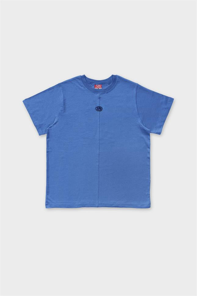 Fifty Pieces-Mavi Regular Fit Sırt Baskılı T-Shirt-T-Shirts-7-Milagron.com