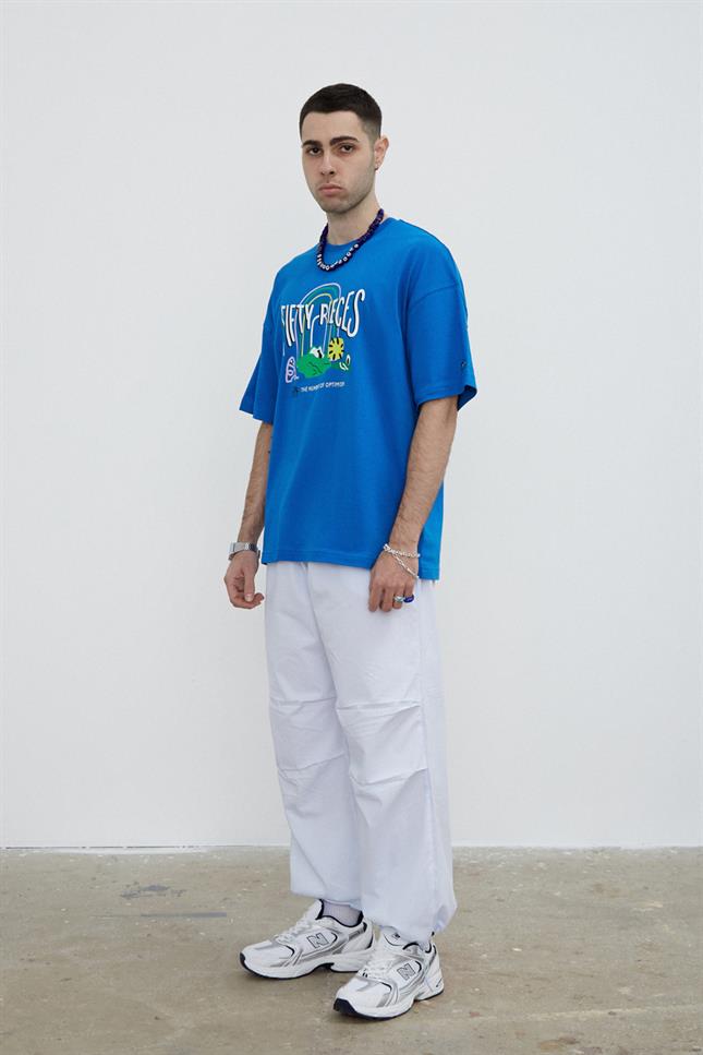 Fifty Pieces-Saks Düşük Omuzlu T-Shirt-T-Shirts-5-Milagron.com