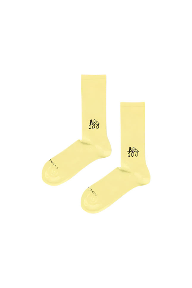 Fifty Pieces-Sarı Favorite Çorap-Çorap-1-Milagron.com