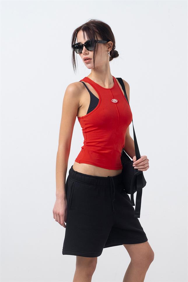 Fifty Pieces-Siyah Bermuda Jogger Şort-Şort-4-Milagron.com