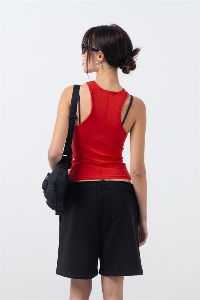 Fifty Pieces-Siyah Bermuda Jogger Şort-Şort-5-Milagron.com