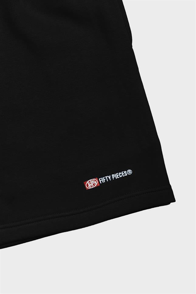 Fifty Pieces-Siyah Bermuda Jogger Şort-Şort-7-Milagron.com