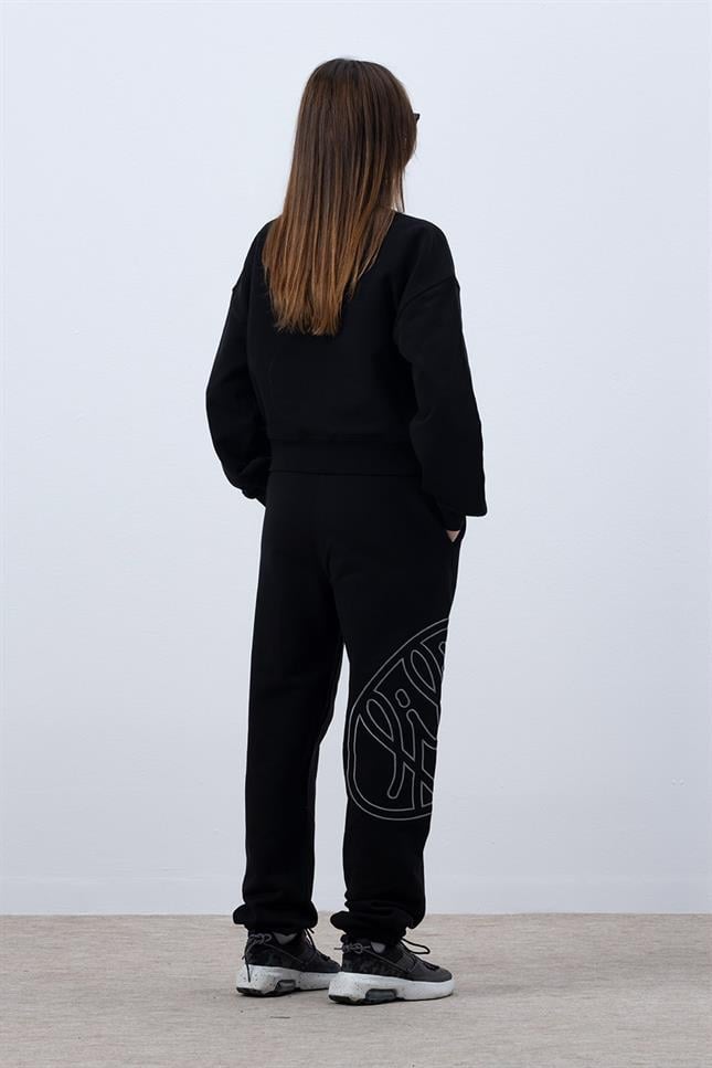 Fifty Pieces-Siyah Core Mid Length Sweatshirt-Sweatshirts & Hoodies-6-Milagron.com