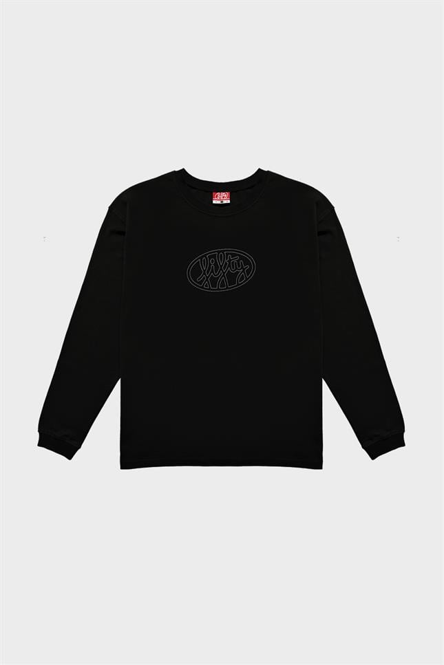 Fifty Pieces-Siyah Uzun Kollu T-Shirt-T-Shirts-4-Milagron.com