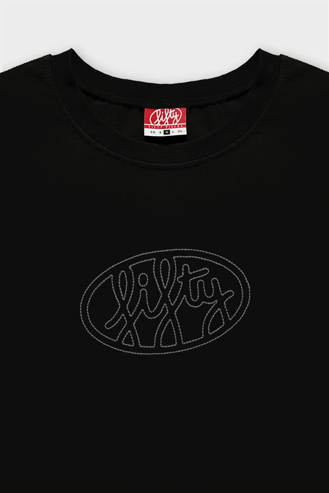 Fifty Pieces-Siyah Uzun Kollu T-Shirt-T-Shirts-5-Milagron.com