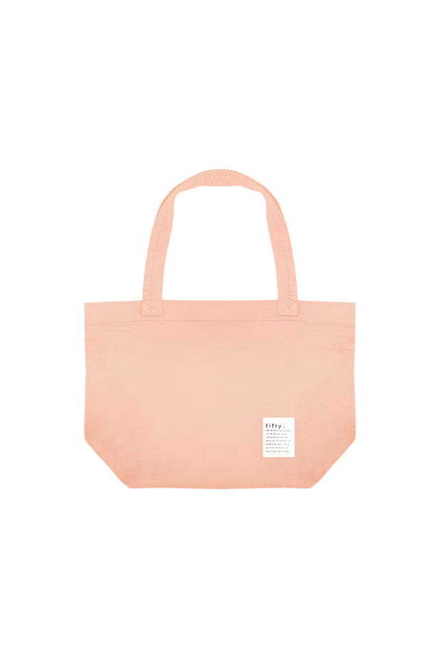 Fifty Pieces-Soluk Efektli Somon Bez Tote Çanta-Bez Çanta-1-Milagron.com