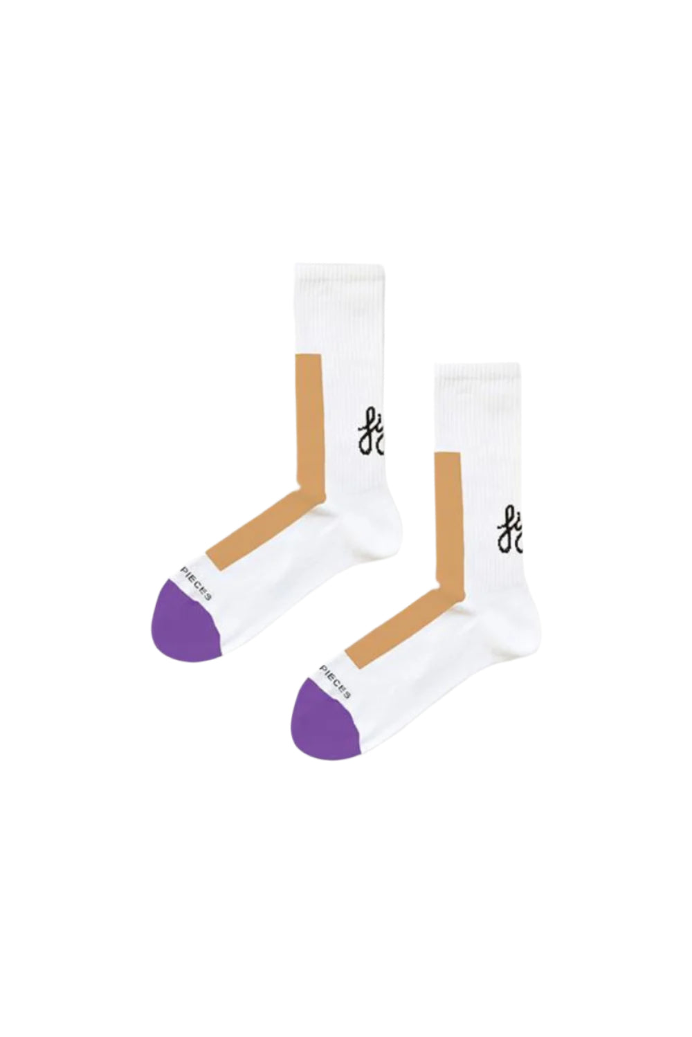 Fifty Pieces-Somon Beyaz Kontrast Renkli̇ Favorite Çorap-Çorap-1-Milagron.com