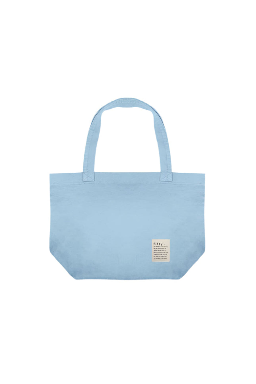 Fifty Pieces-Vintage Açık Mavi Tote Bez Çanta-Bez Çanta-1-Milagron.com