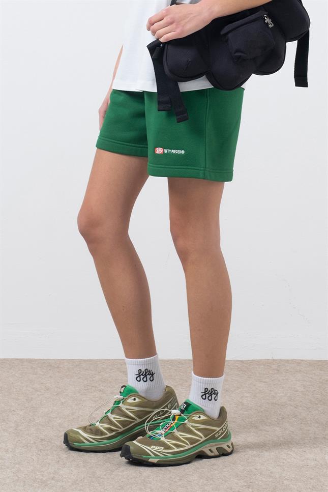 Fifty Pieces-Yeşil Bermuda Jogger Şort-Şort-2-Milagron.com