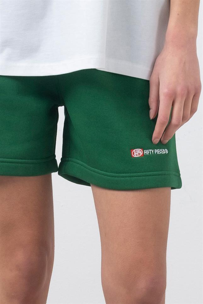 Fifty Pieces-Yeşil Bermuda Jogger Şort-Şort-4-Milagron.com