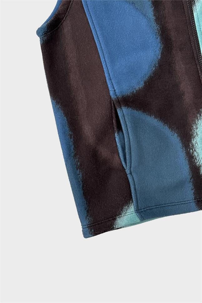 Fifty Pieces-Yeşil Fermuarlı Polar Yelek-Yelek-11-Milagron.com