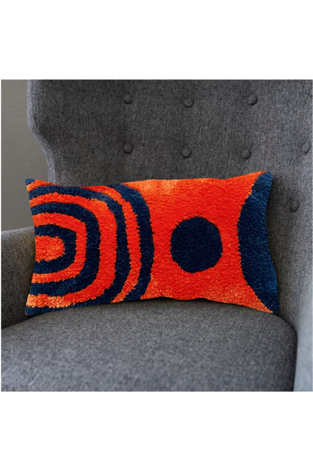 Fille á Fille Design Studio-Orange Pillow-Kırlent-2-Milagron.com