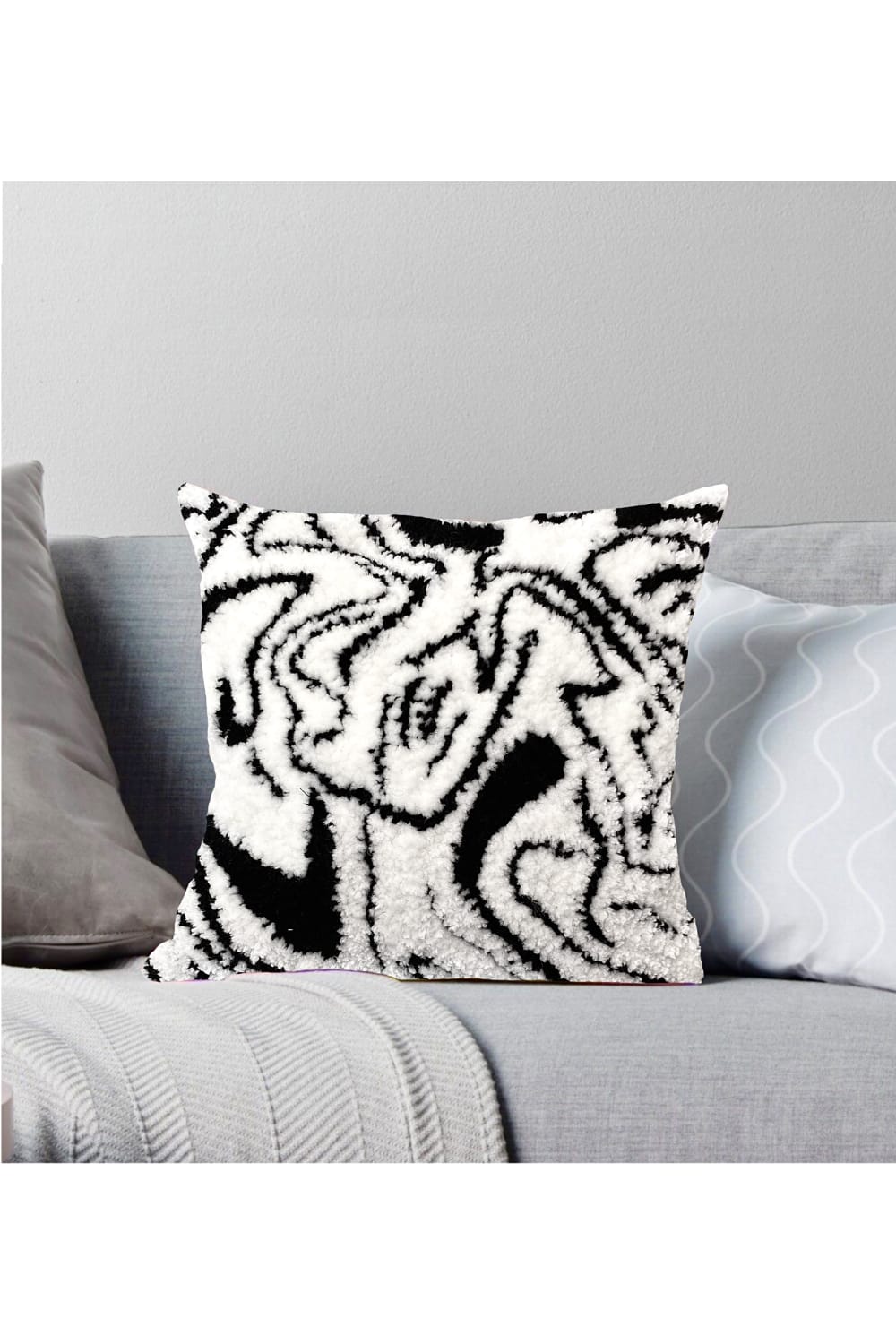 Fille á Fille Design Studio-Siyah Akış Kırlent-Kırlent-2-Milagron.com