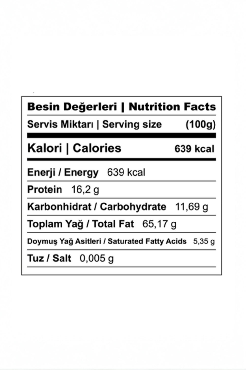 Fındık Ezmesi, Şekersiz %100 Fındık 300 Gr - 1