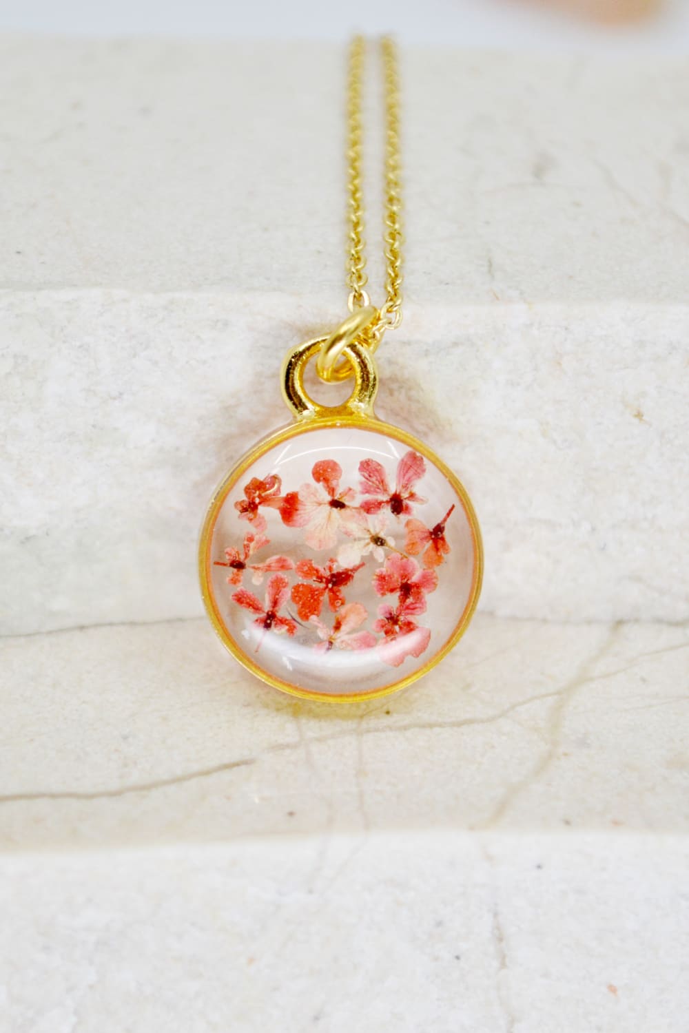 Fiorel Design-Depth Of Pink Circle Kolye-Kolye-1-Milagron.com