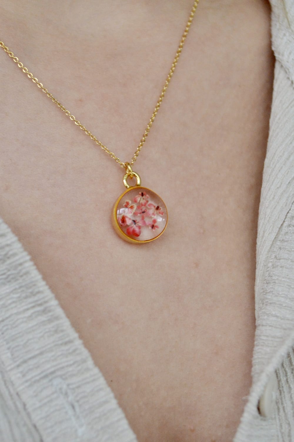 Fiorel Design-Depth Of Pink Circle Kolye-Kolye-2-Milagron.com