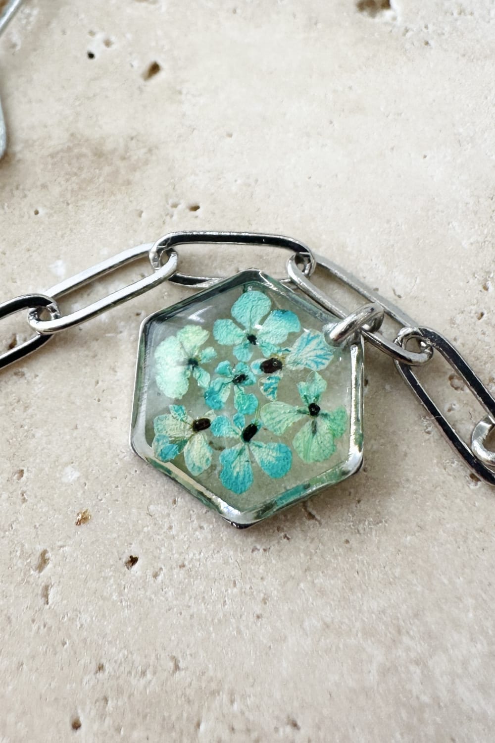 Fiorel Design-Golden Garden Rhodium - Blue Bileklik-Bileklik-3-Milagron.com