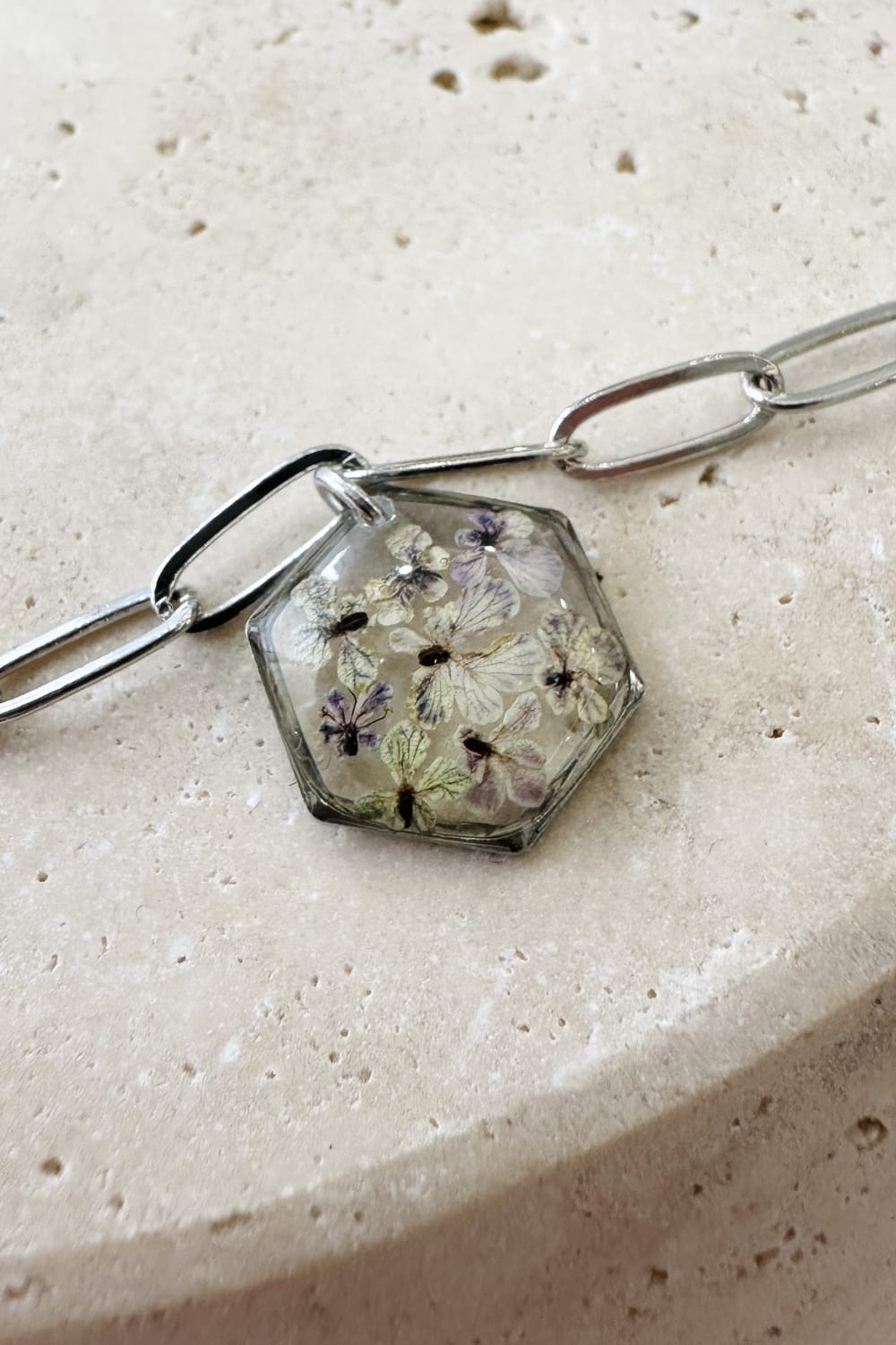 Fiorel Design-Golden Garden Rhodium - Lilac Bileklik-Bileklik-3-Milagron.com