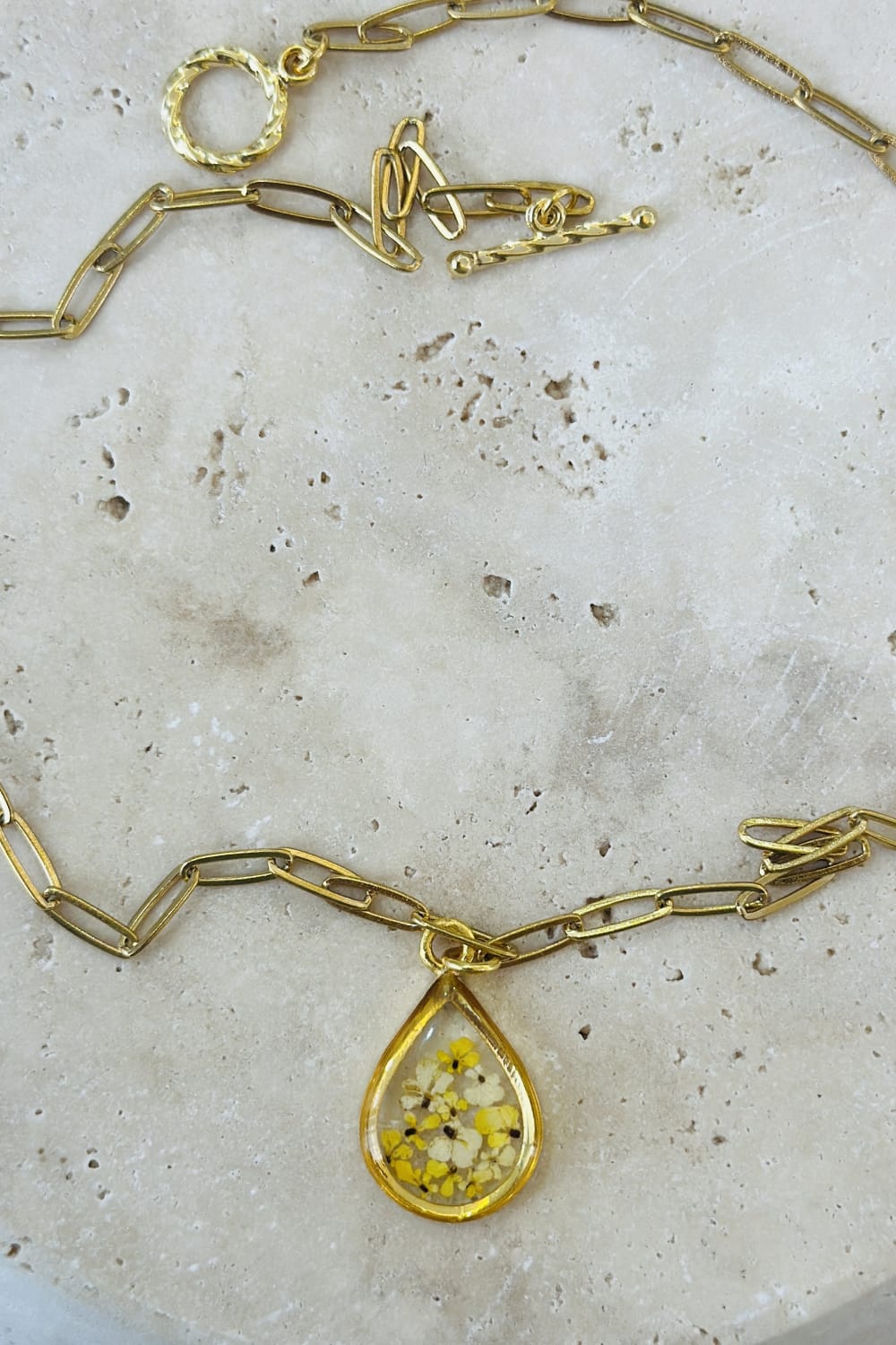 Fiorel Design-Golden Garden Teardrop - Honey-Kolye-3-Milagron.com