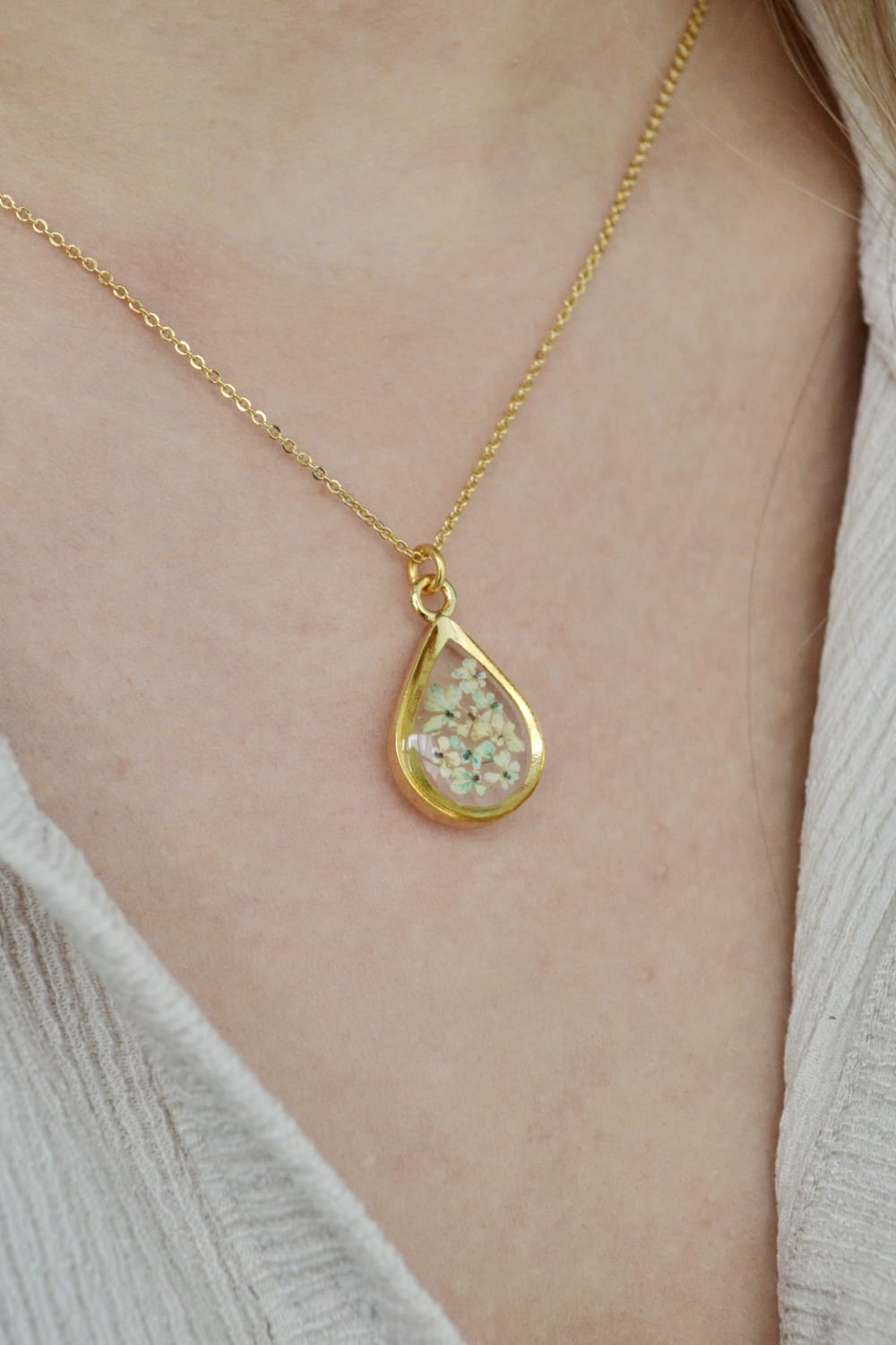 Fiorel Design-Happy Blue Sky Teardrop Kolye-Kolye-2-Milagron.com