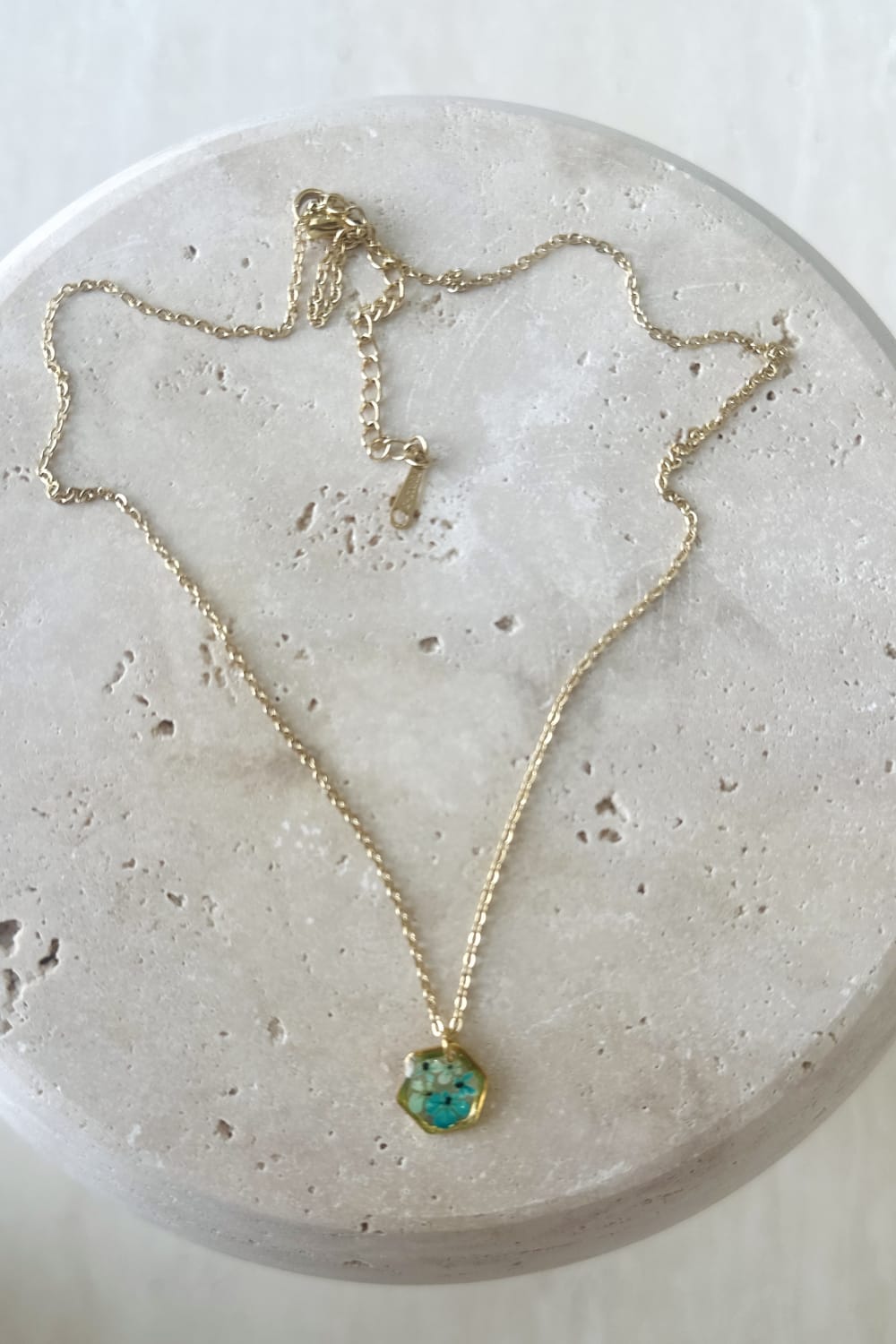 Fiorel Design-Teeny Weeny Hexagon - Blue-Kolye-2-Milagron.com