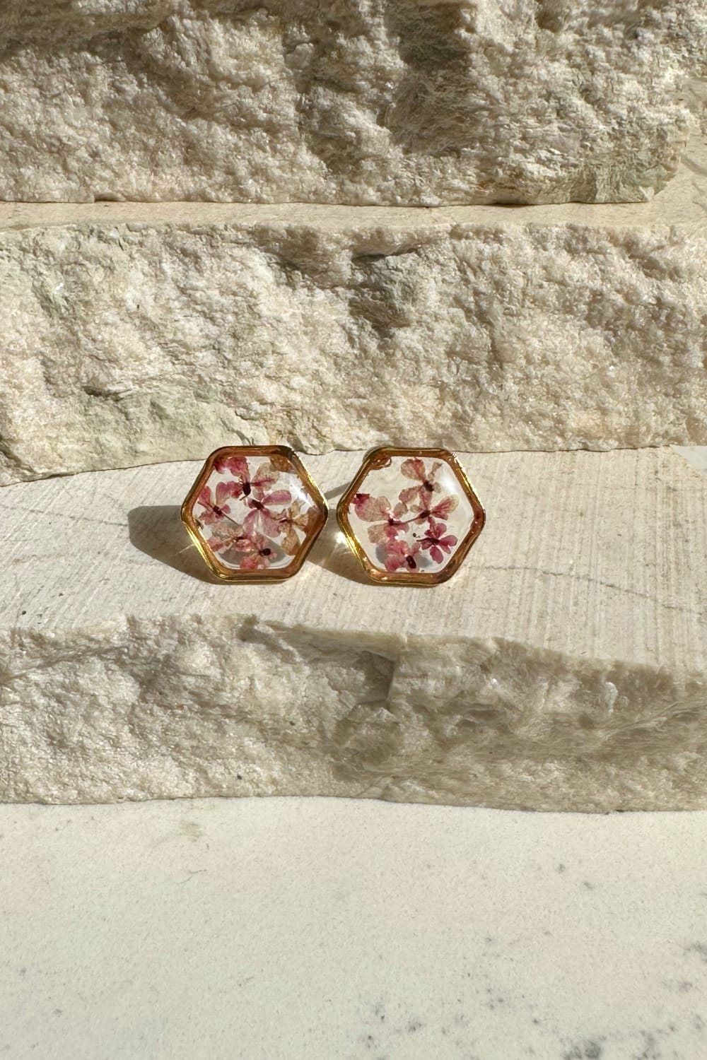 Fiorel Design-Teeny Weeny Hexagon - Purple Küpe-Küpe-1-Milagron.com