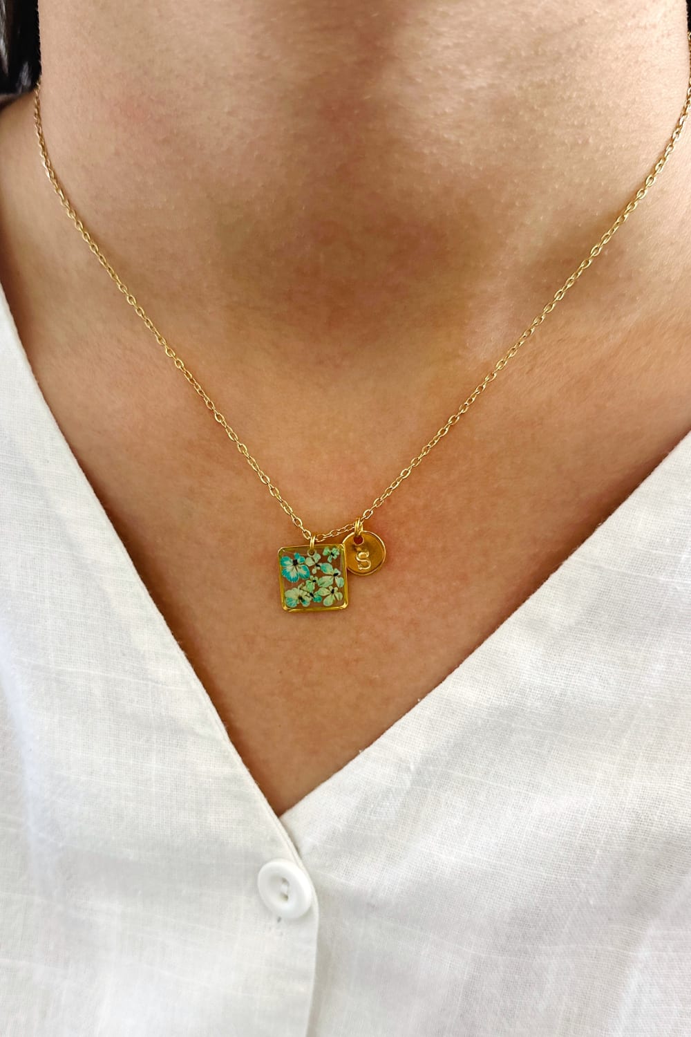 Fiorel Design-Teeny Weeny Square - Blue-Kolye-1-Milagron.com