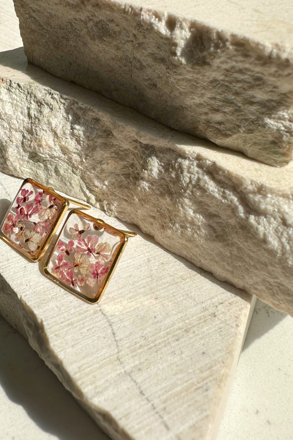 Fiorel Design-Teeny Weeny Square - Purple Küpe-Küpe-3-Milagron.com