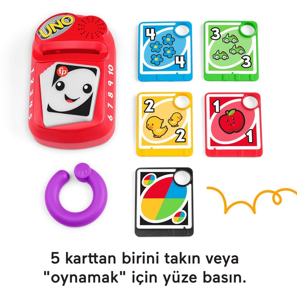 Fisher-Price-Fisher Price Saymayı Ve Renkleri Öğreten Uno-Figür Oyuncaklar-4-Milagron.com