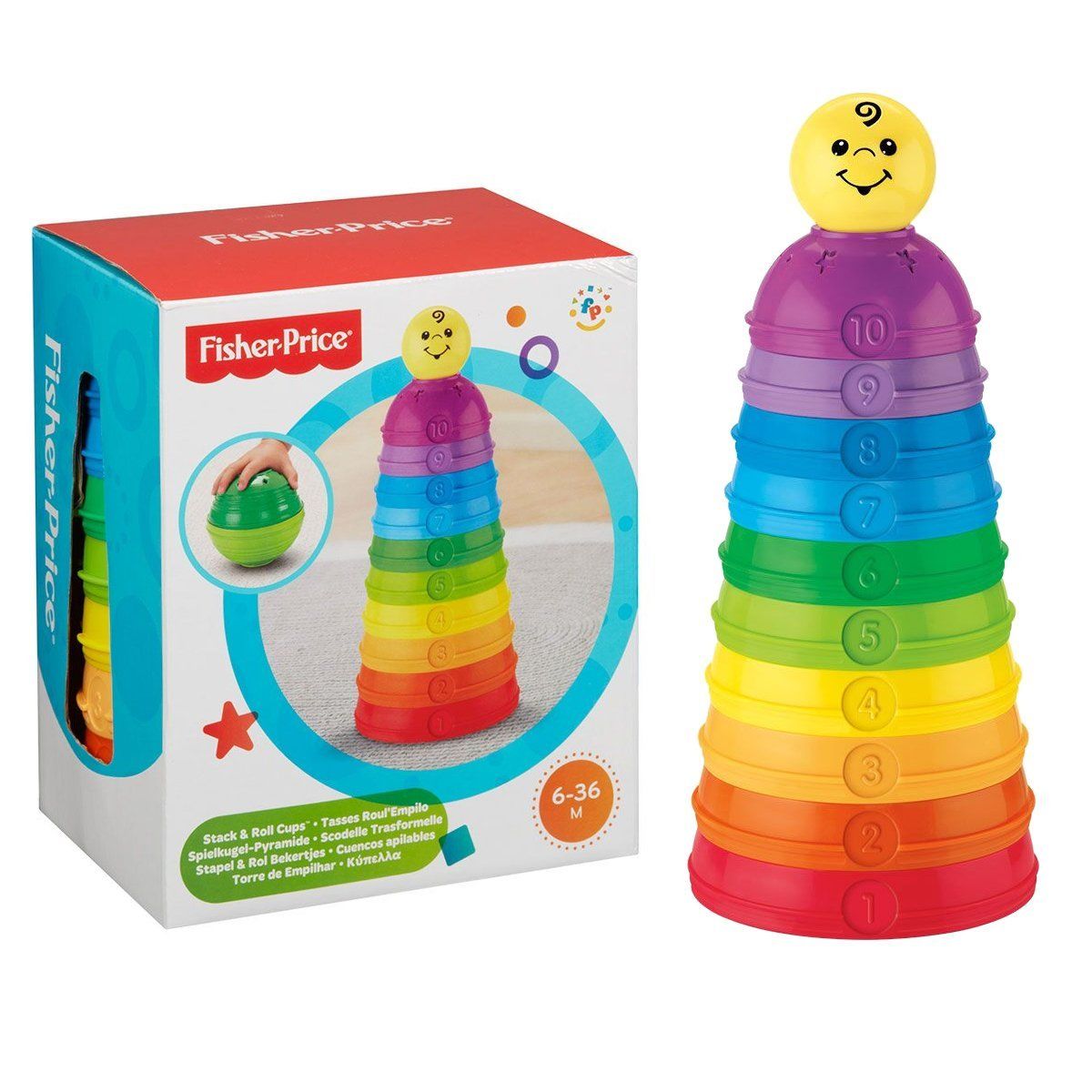 Fisher-Price-Fisher Price® Numaralı Kaplar / Sıralama Ve şekil Ayırma Oyuncakları-Oyuncak-1-Milagron.com