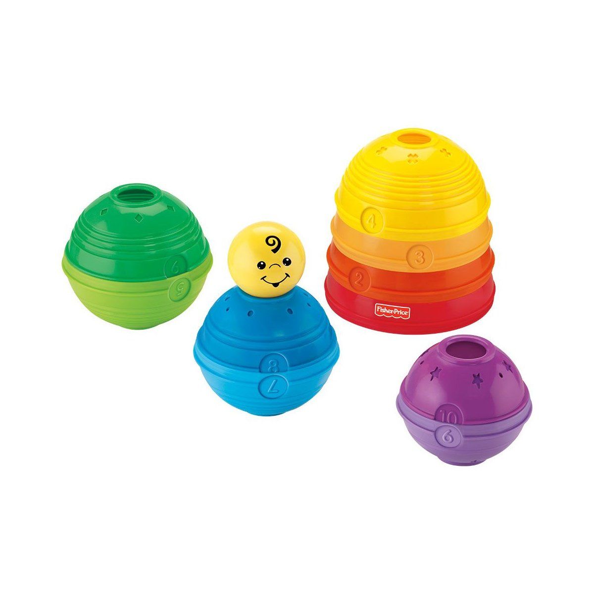 Fisher-Price-Fisher Price® Numaralı Kaplar / Sıralama Ve şekil Ayırma Oyuncakları-Oyuncak-2-Milagron.com