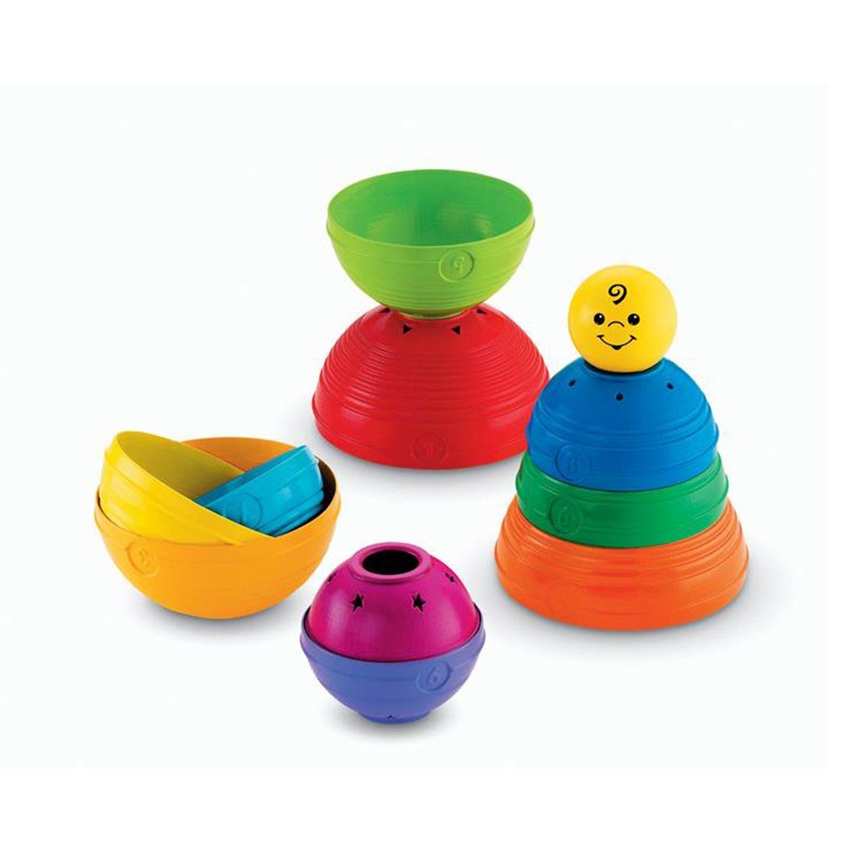 Fisher-Price-Fisher Price® Numaralı Kaplar / Sıralama Ve şekil Ayırma Oyuncakları-Oyuncak-3-Milagron.com