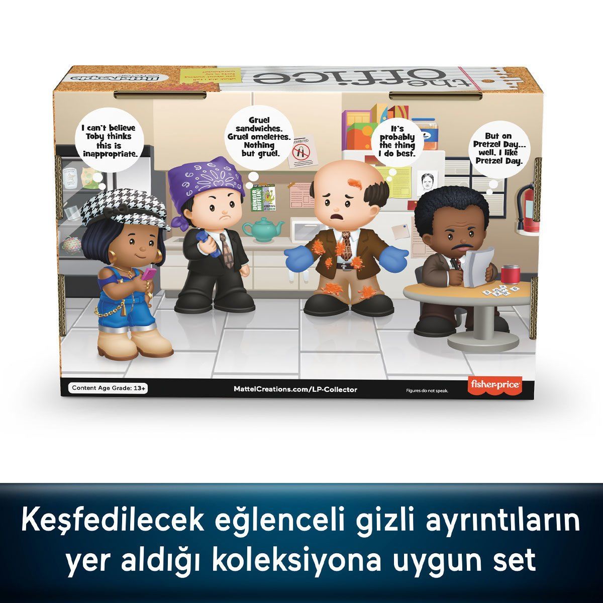 Fisher-Price-Hvg56 Little People Collector The Office 6lı Paket-Oyuncak-3-Milagron.com