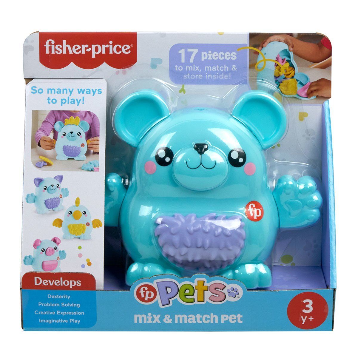 Fisher-Price-Hxp18 Fisher Price Karıştır Ve Eşleştir Hayvan Dostları-Oyuncak-1-Milagron.com