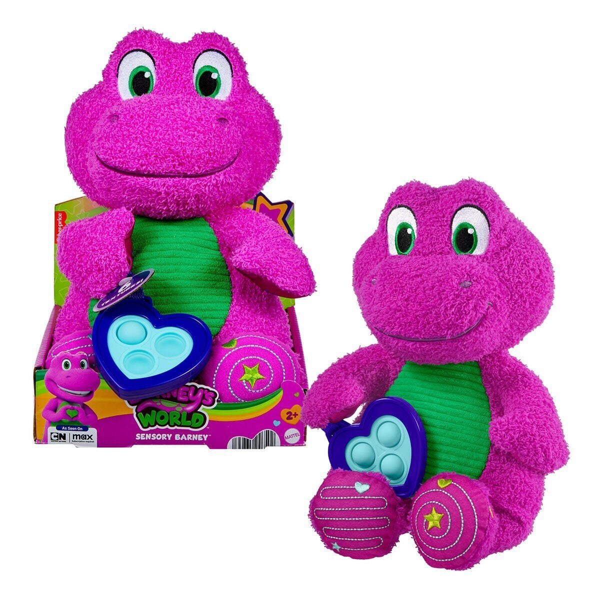 Hyg89 Fisher-Price Kalp Yapan Barney Pelüş Oyuncağı