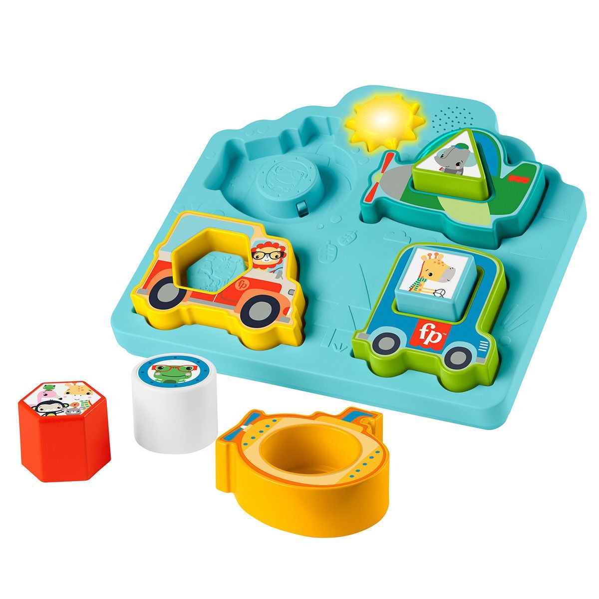 Fisher-Price-Şekiller Ve Sesler Puzzle Set-Bebek Oyuncakları-1-Milagron.com
